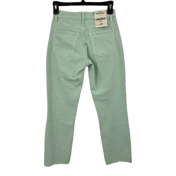 L'Agence jeans High Rise Crop Slim light mint size 24 - Picture 3 of 6